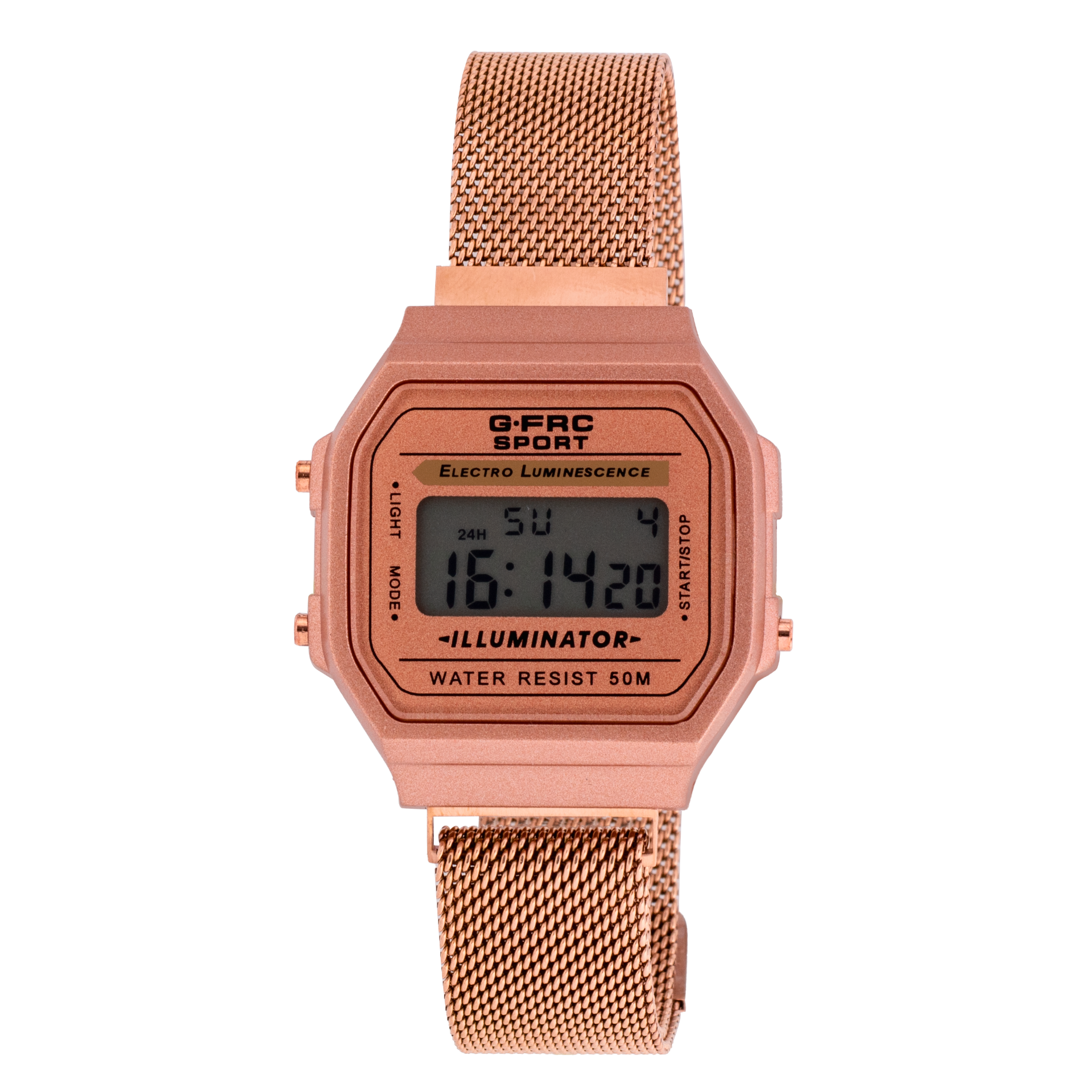 Reloj G-FORCE unisex digital con pulso en malla imantada