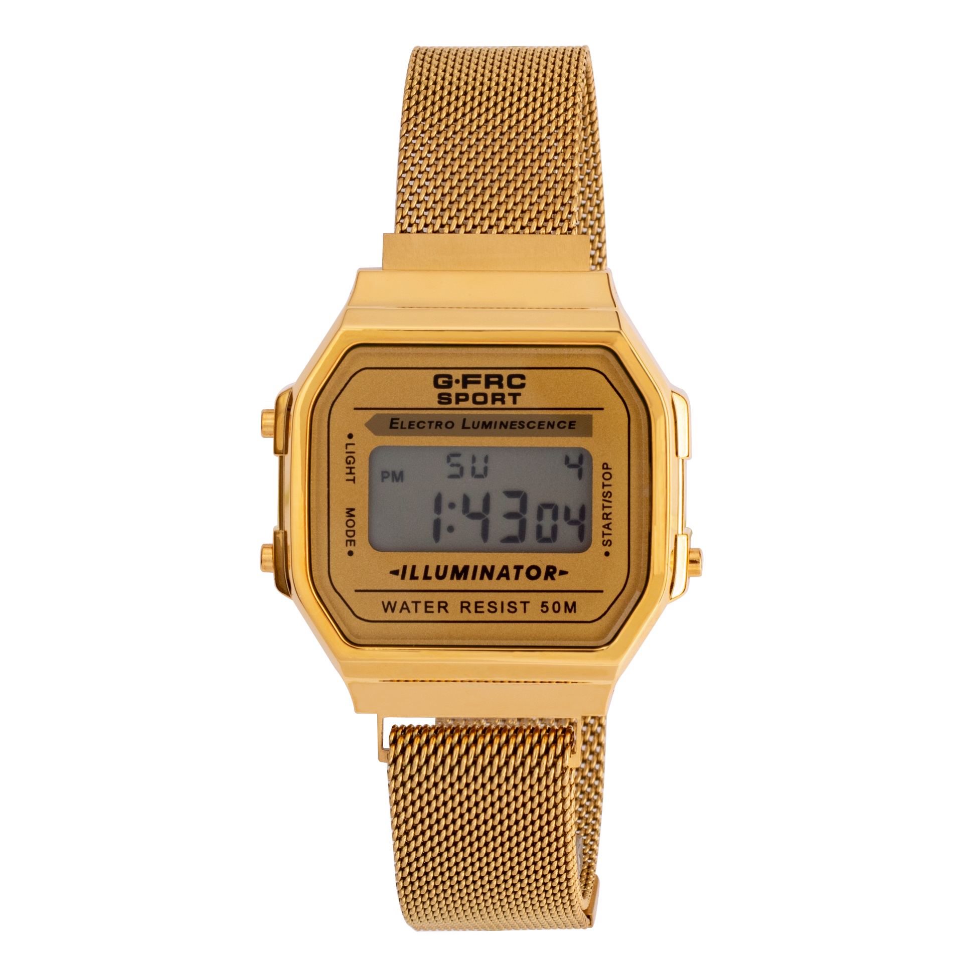 Reloj G-FORCE unisex digital con pulso en malla imantada