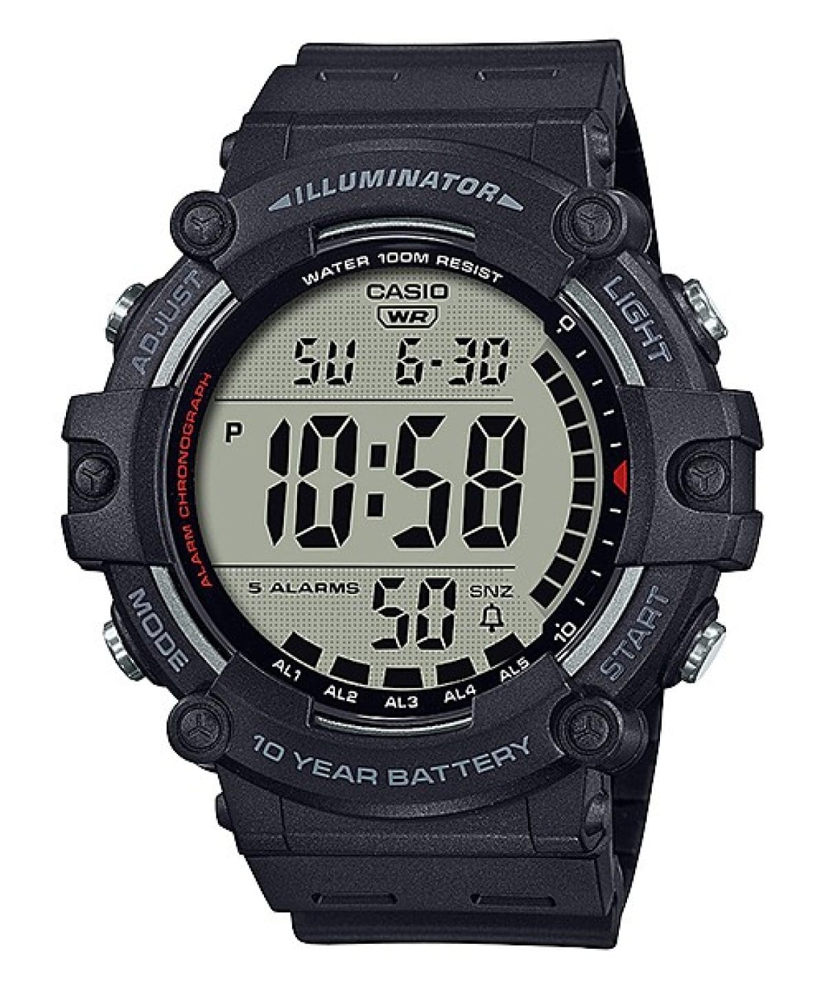 Reloj CASIO DIGITAL AE-1500WH para Hombre con pulso plástico