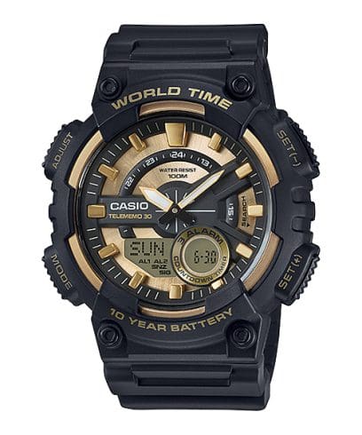 Reloj CASIO DEPORTIVO AEQ-110 con pulso en resina para hombre