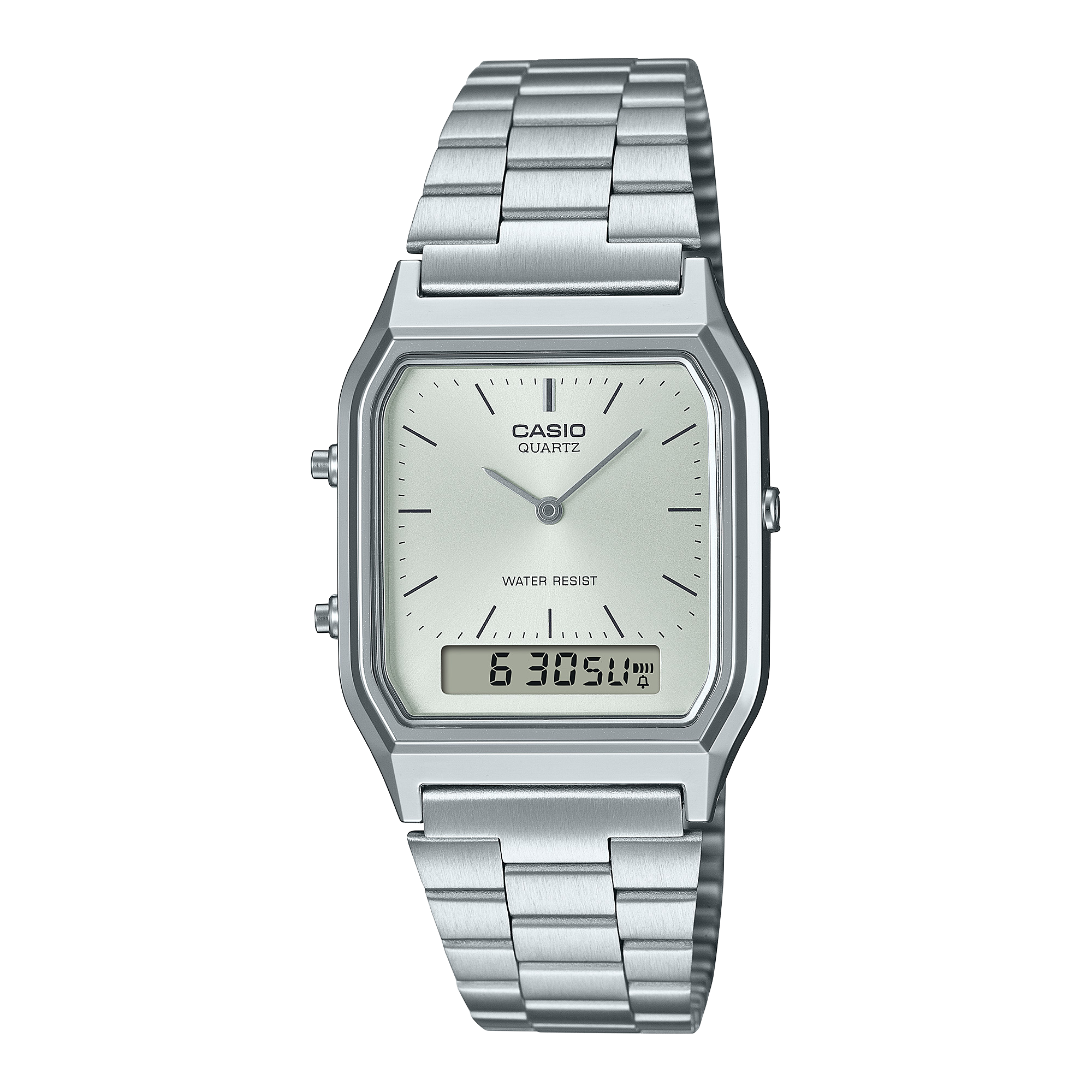Reloj CASIO VINTAGE AQ-230 Unisex con pulso en acero inoxidable