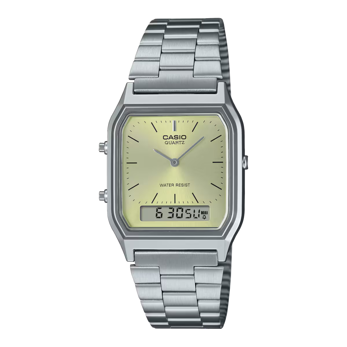 Reloj CASIO VINTAGE AQ-230 Unisex con pulso en acero inoxidable