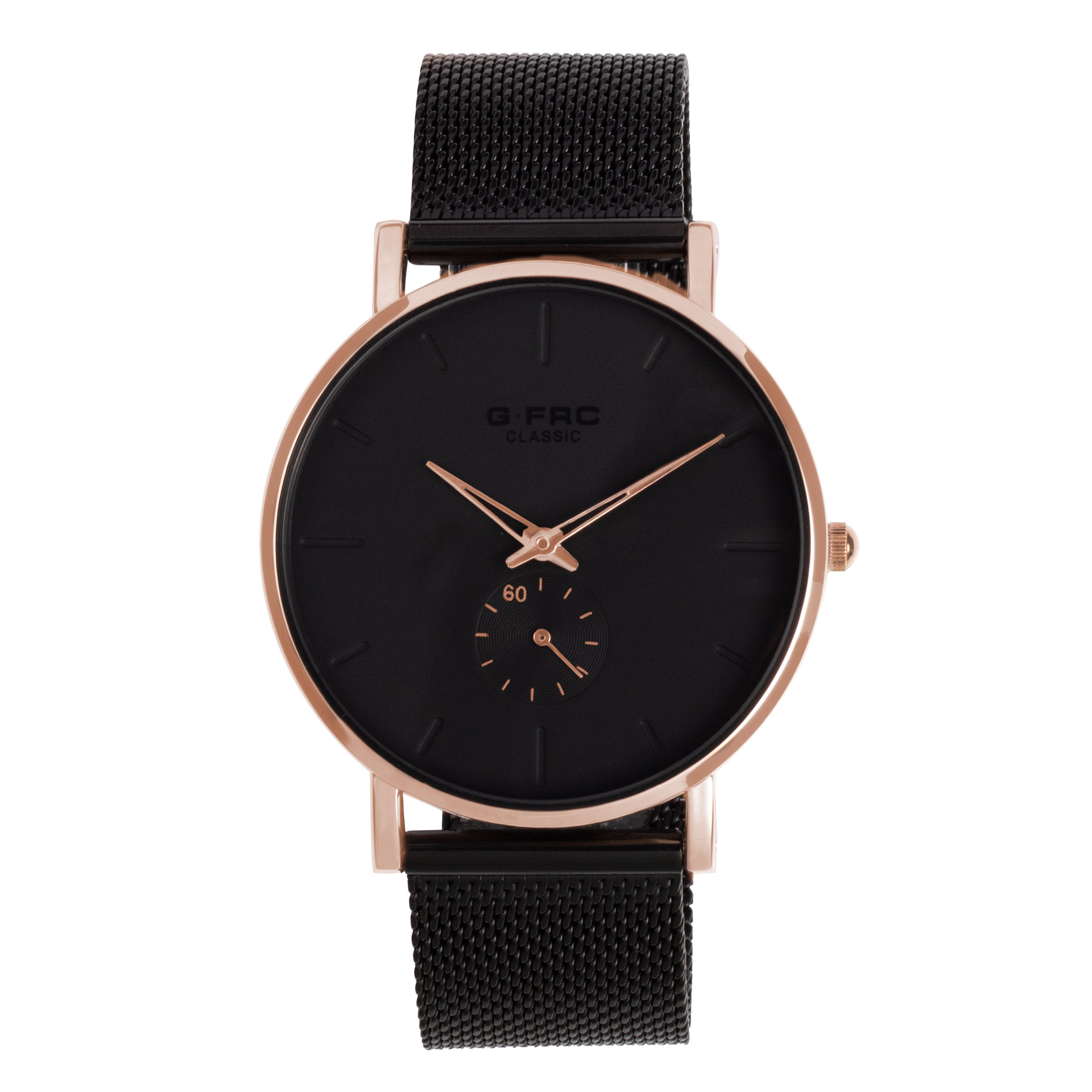 Reloj G-FORCE clásico plano para hombre con pulso en malla