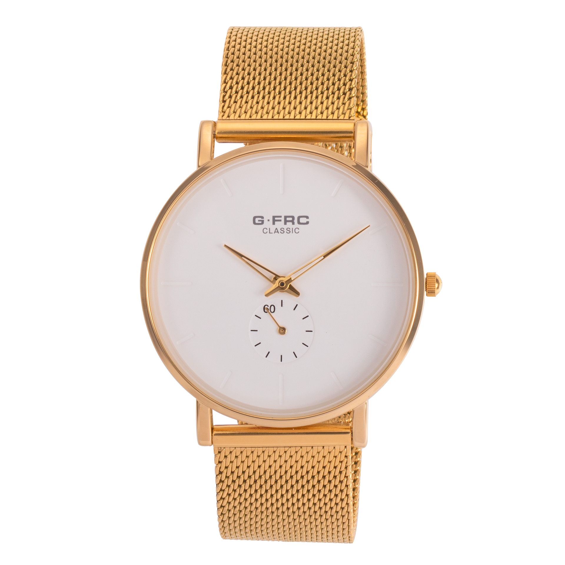 Reloj G-FORCE clásico plano para hombre con pulso en malla