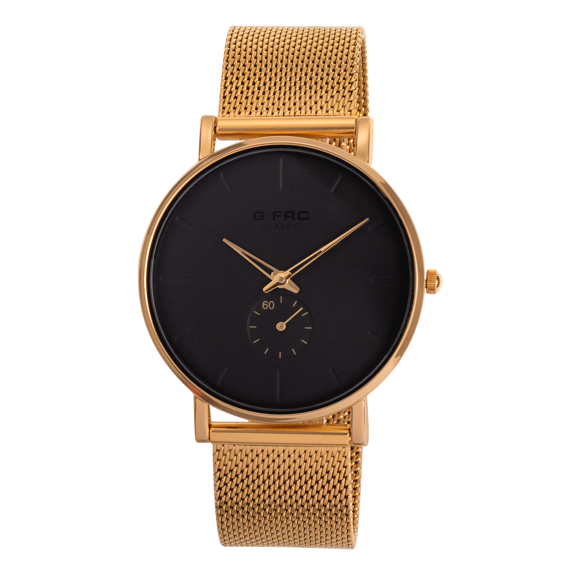 Reloj G-FORCE clásico plano para hombre con pulso en malla
