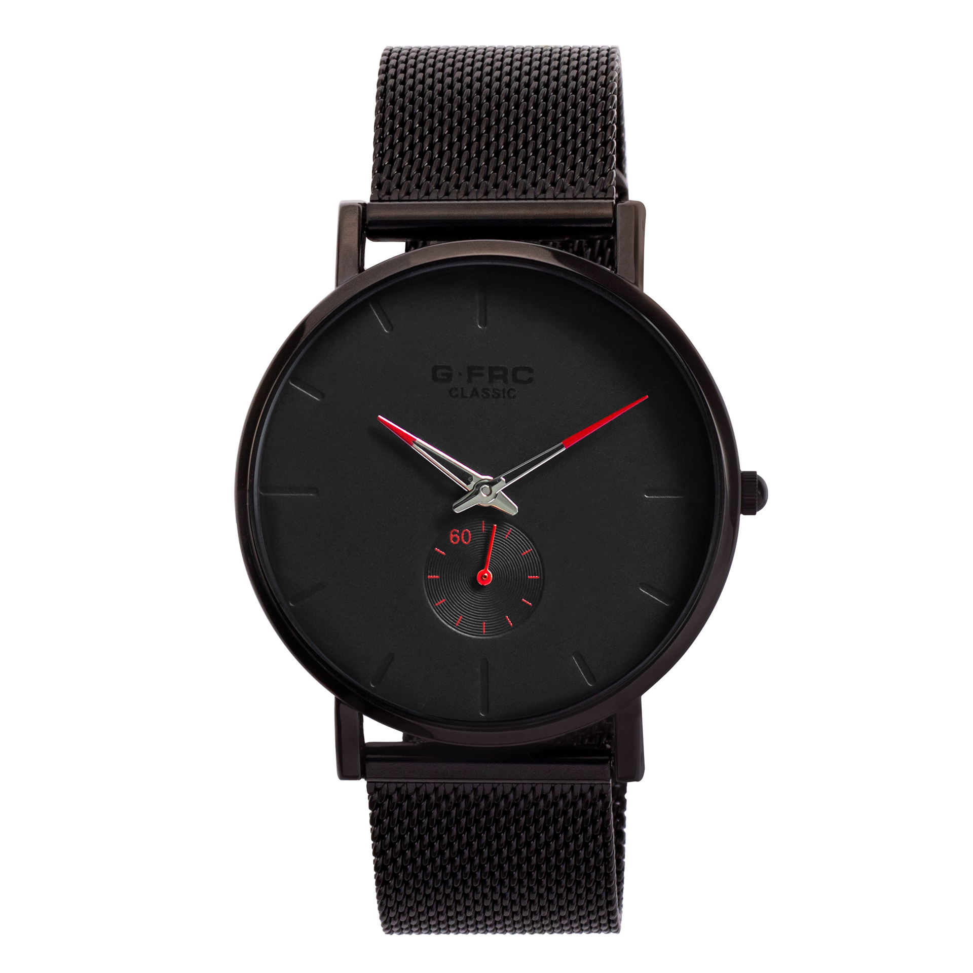 Reloj G-FORCE clásico plano para hombre con pulso en malla