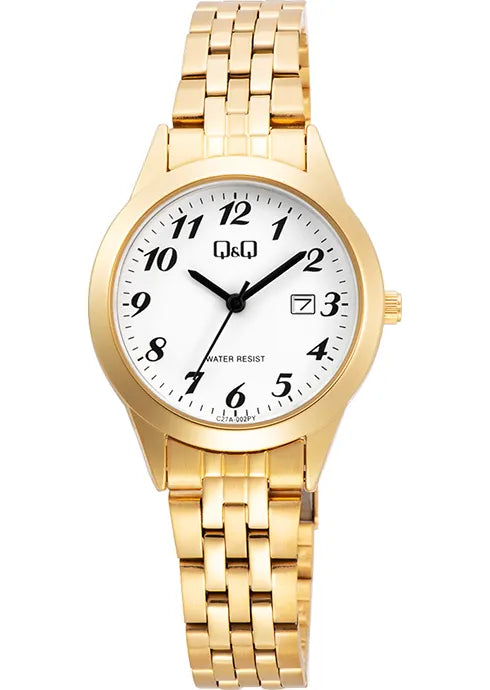 Reloj Q&Q C27A con calendario análogo para mujer