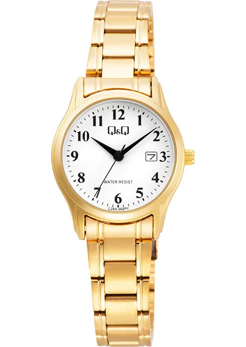 Reloj Q&Q original calendario C28A análogo para mujer