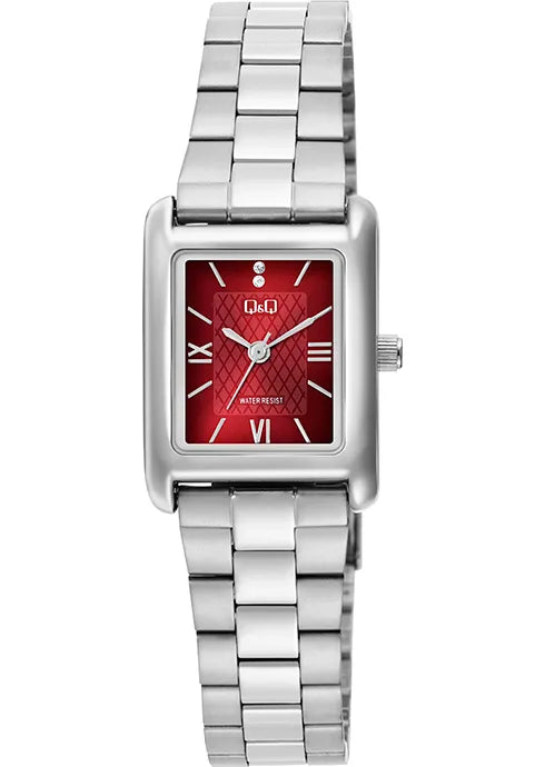 Reloj Q&Q original C69A metálico para mujer