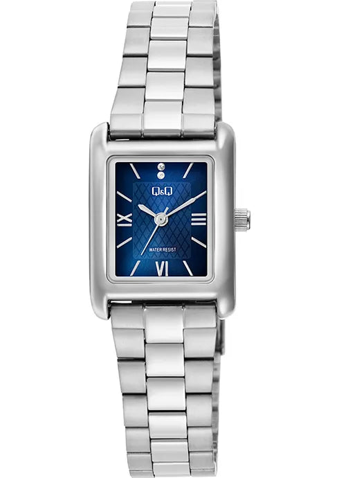 Reloj Q&Q original C69A metálico para mujer
