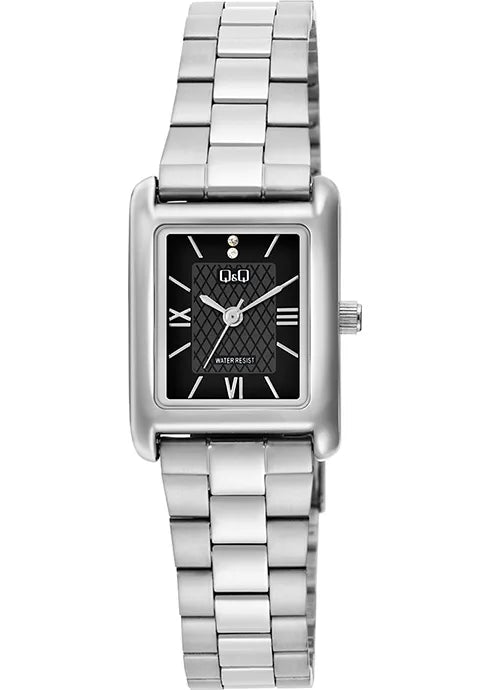 Reloj Q&Q original C69A metálico para mujer