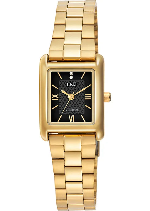 Reloj Q&Q original C69A metálico para mujer