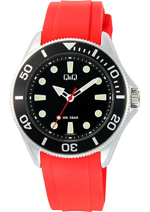 Reloj Q&Q C72A para hombre con pulso en acero inoxidable o con pulso en silicona