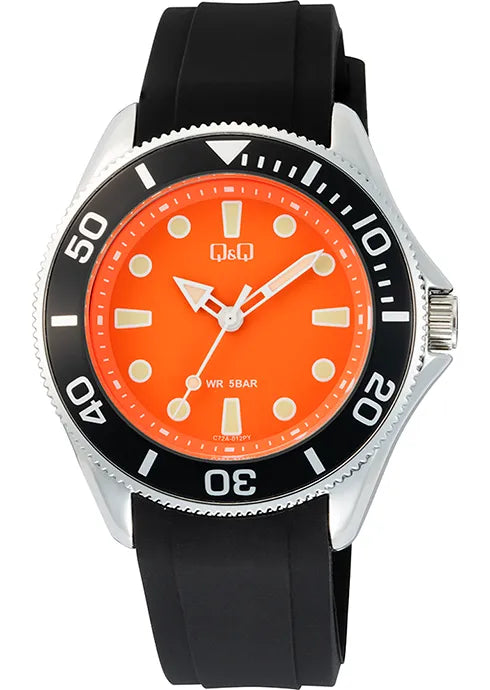 Reloj Q&Q C72A para hombre con pulso en acero inoxidable o con pulso en silicona