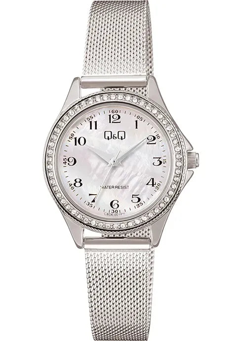 Reloj Q&Q C80A para mujer - brillo japonés original