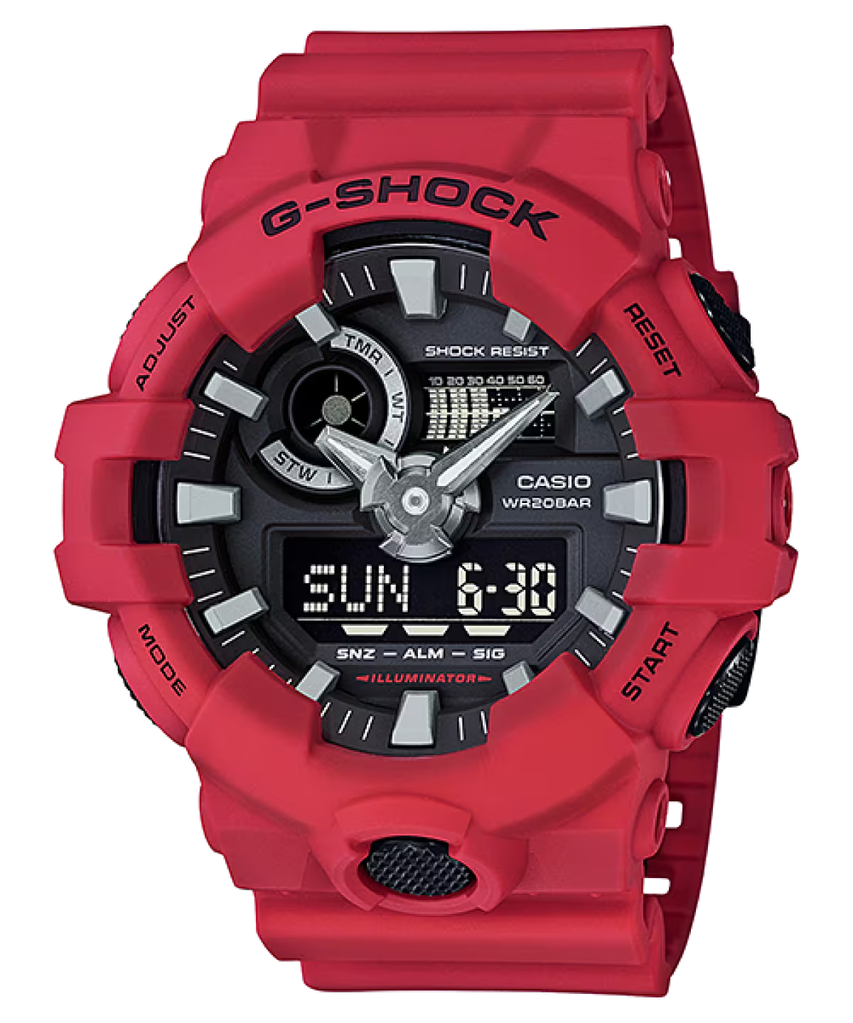 RELOJ CASIO G-SHOCK original GA-700 para hombre con pulso en resina