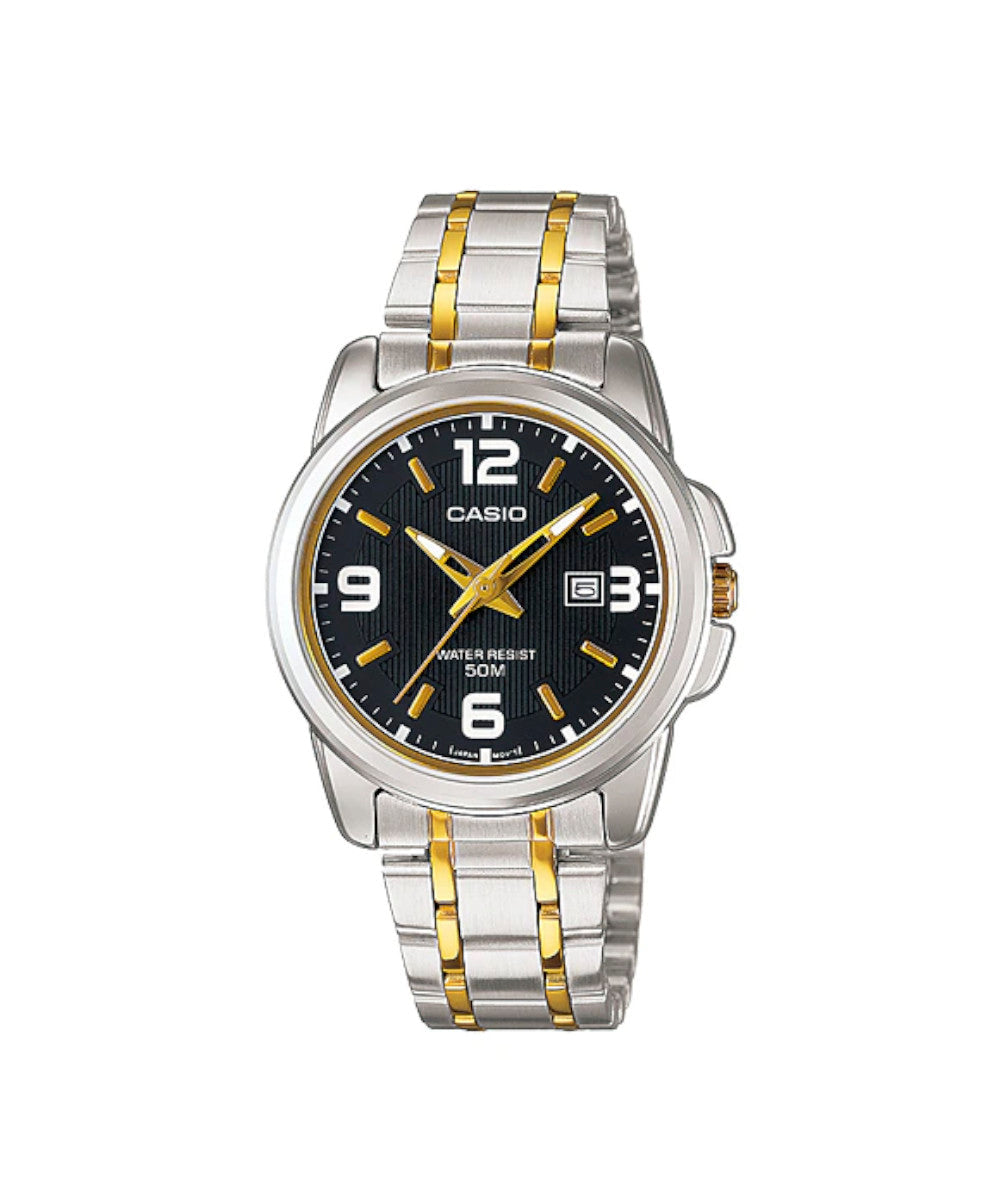 Reloj CASIO ELEGANTE LTP-1314D unisex con pulso en acero inoxidable