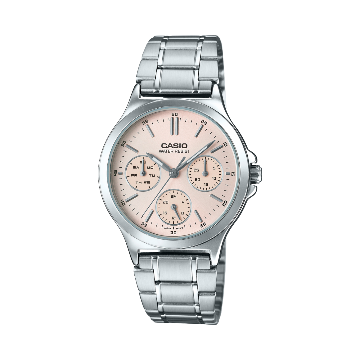 Reloj CASIO SENCILLO LTP-V300 para mujer con pulso en acero inoxidable