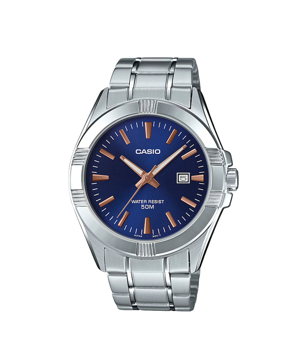 Reloj CASIO SENCILLO MTP-1308 para hombre con pulso en acero inoxidable