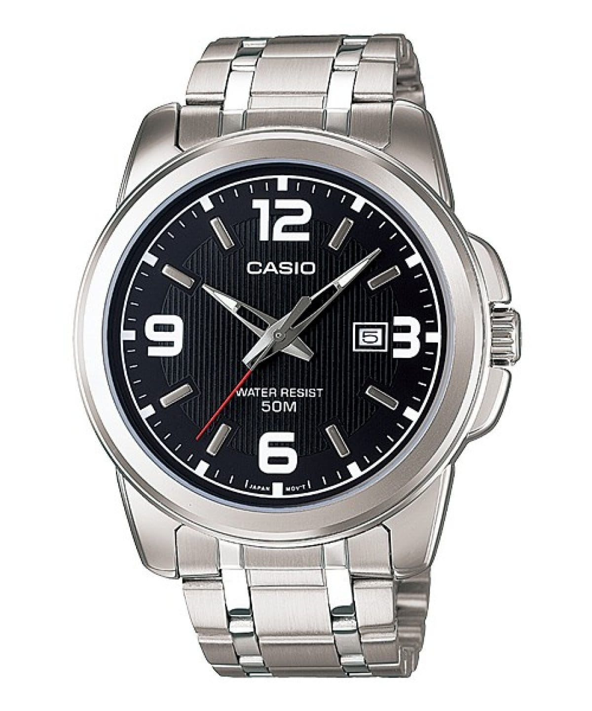 Reloj CASIO MTP-1314 calendario con pulso en acero o cuero para hombre