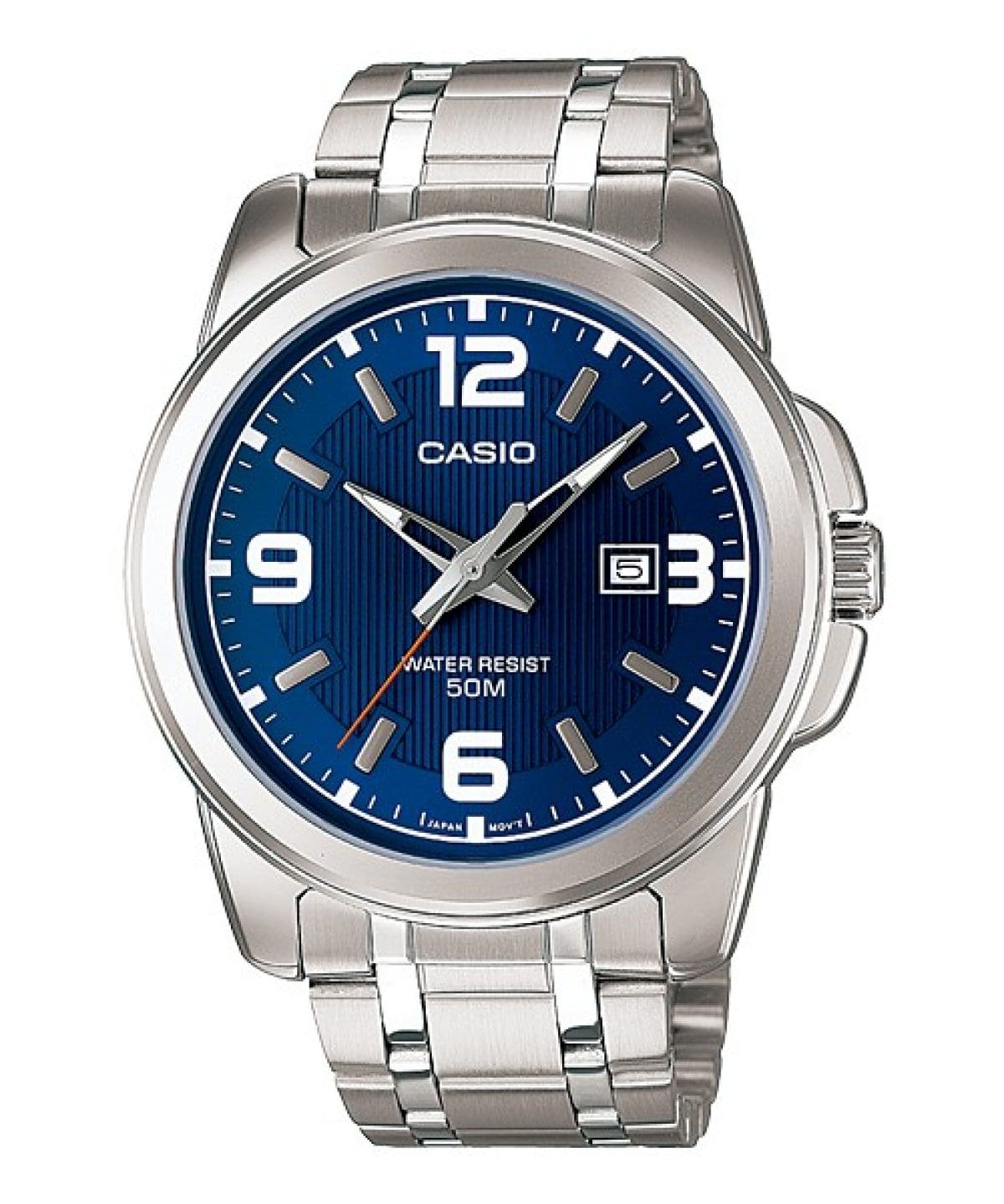 Reloj CASIO MTP-1314 calendario con pulso en acero o cuero para hombre