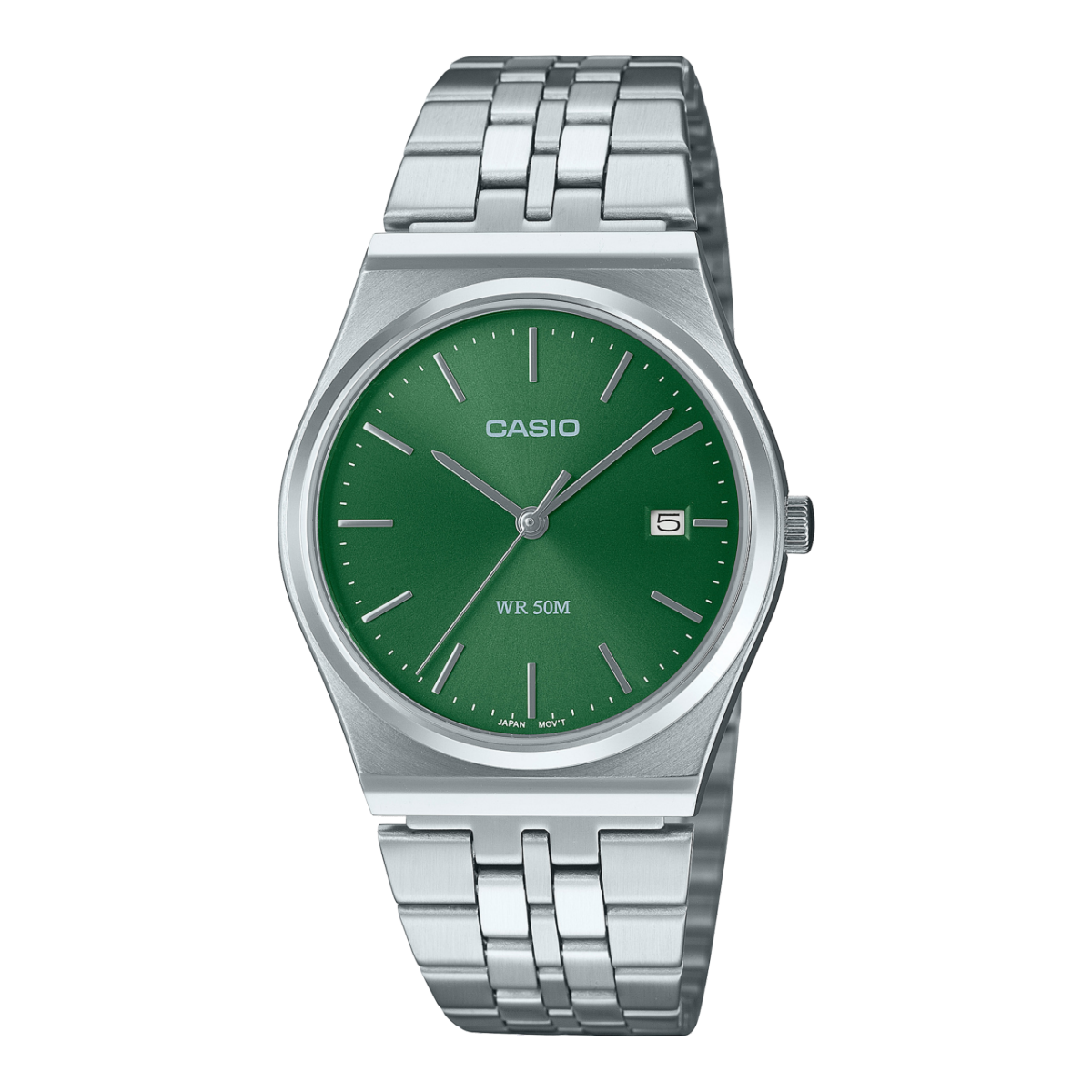 Reloj CASIO MTP-B145D Análogo con calendario y pulso en acero para hombre