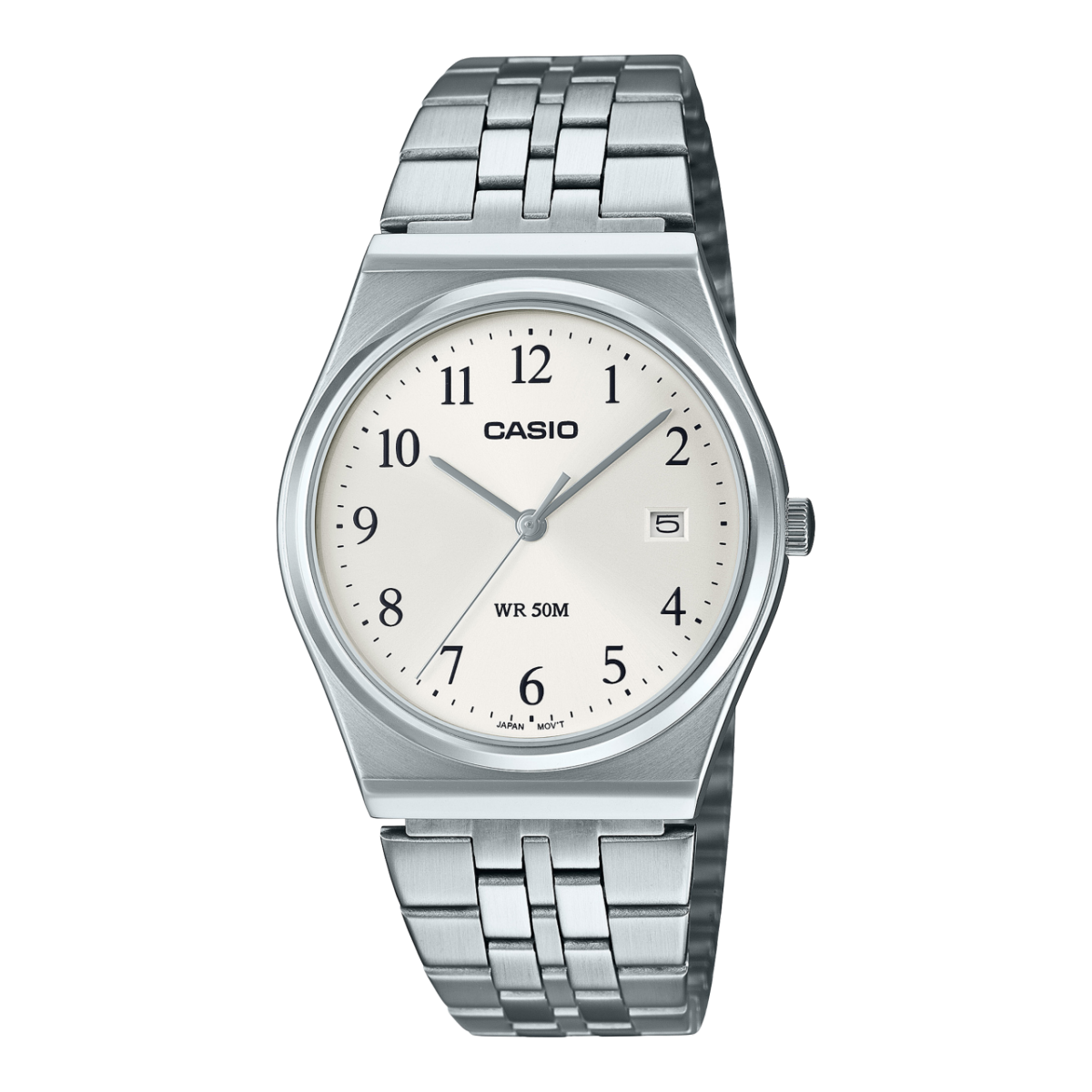 Reloj CASIO MTP-B145D Análogo con calendario y pulso en acero para hombre