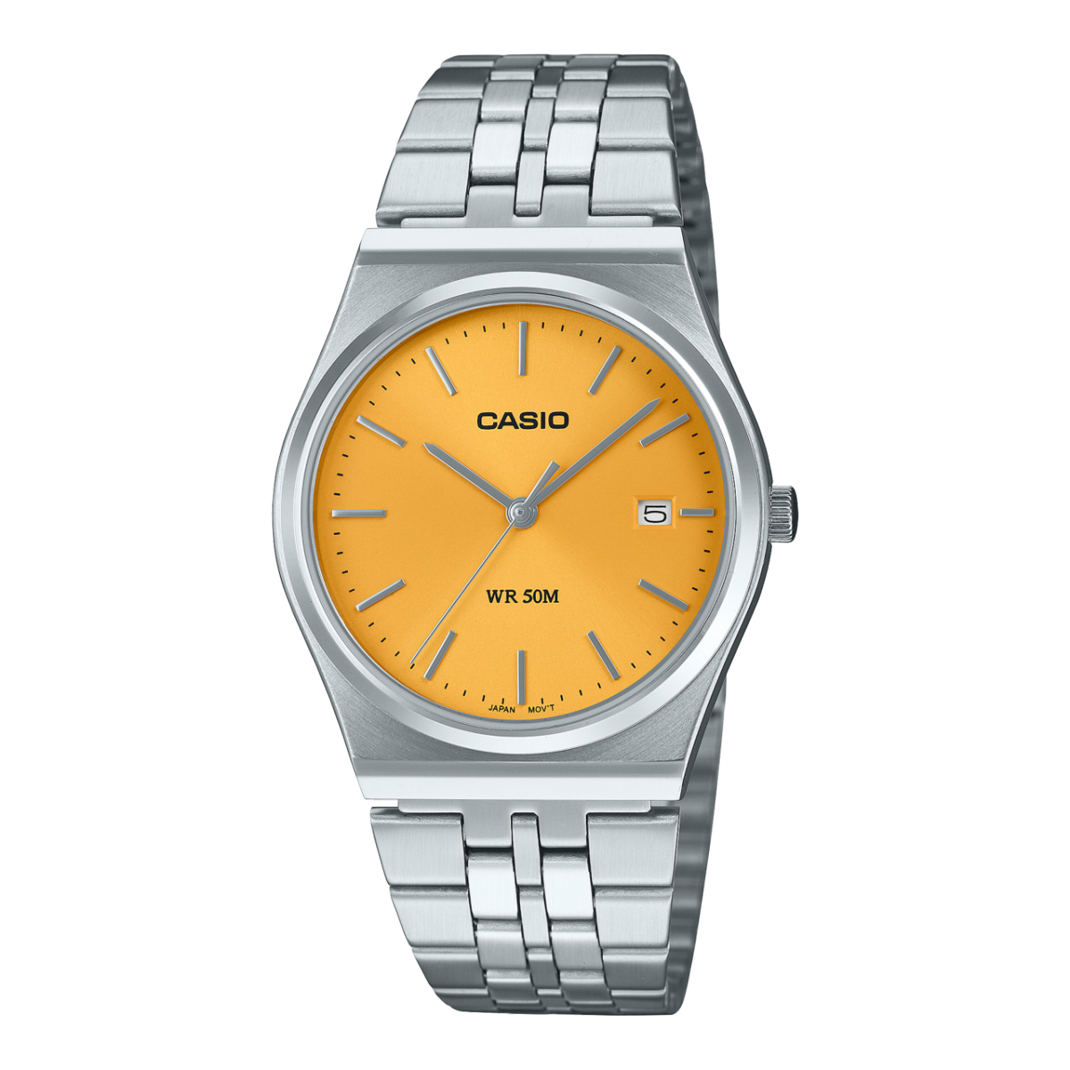 Reloj CASIO MTP-B145D Análogo con calendario y pulso en acero para hombre