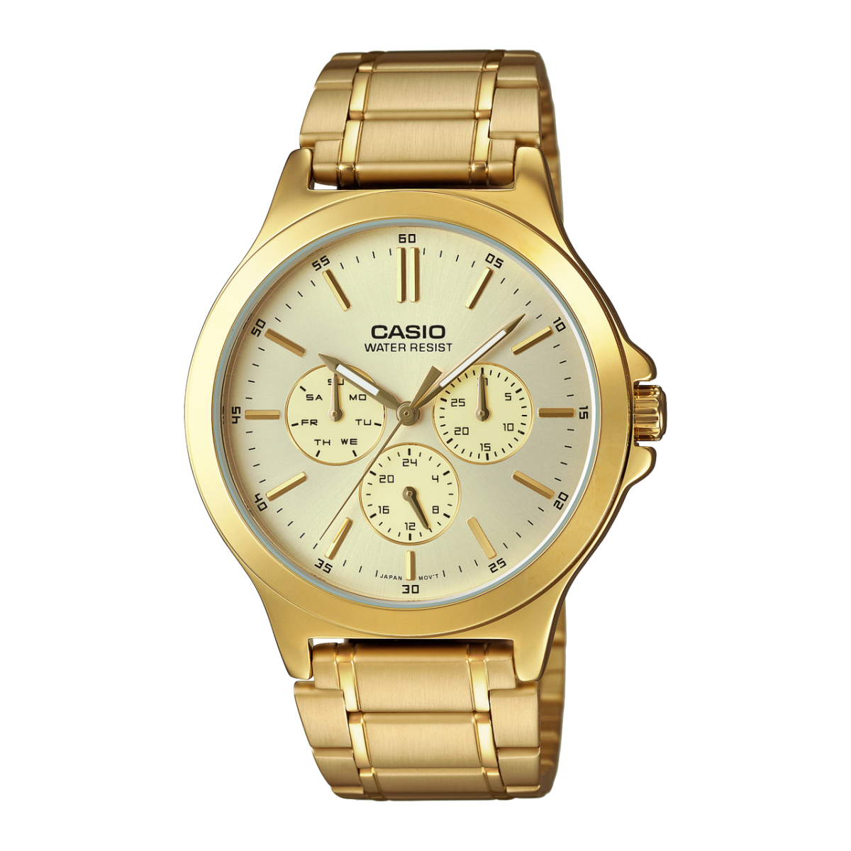 Reloj CASIO MTP-V300 análogo para hombre con pulso en acero inoxidable