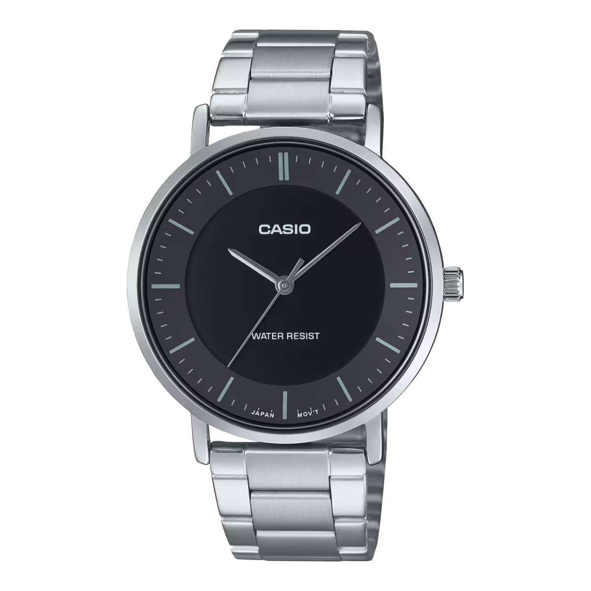 RELOJ CASIO ORIGINAL MTP-VT04 para hombre con pulso en acero inoxidable o cuero