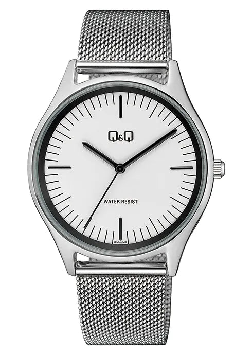Reloj Q&Q Q00A para hombre con pulso de malla en acero inoxidable