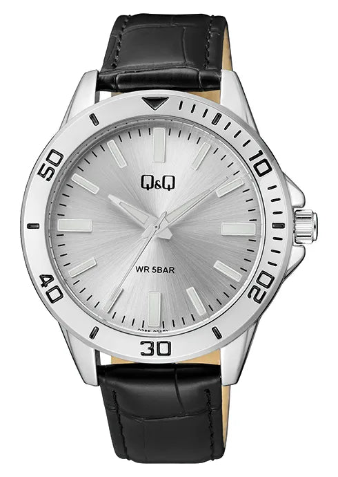 Reloj Q&Q Q28B para hombre con pulso en cuero