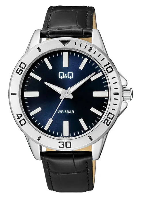 Reloj Q&Q Q28B para hombre con pulso en cuero