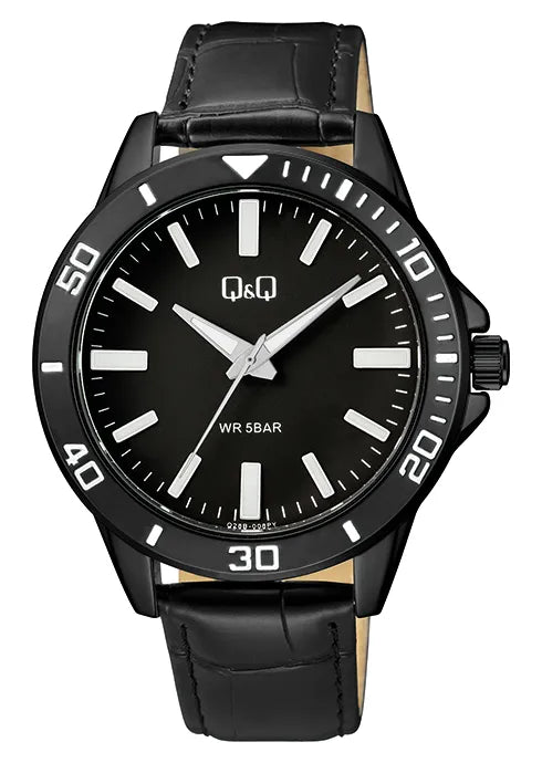 Reloj Q&Q Q28B para hombre con pulso en cuero