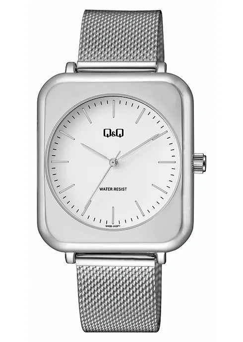 Reloj Q&Q Q40B Unisex con pulso en cuero o Malla en acero inoxidable