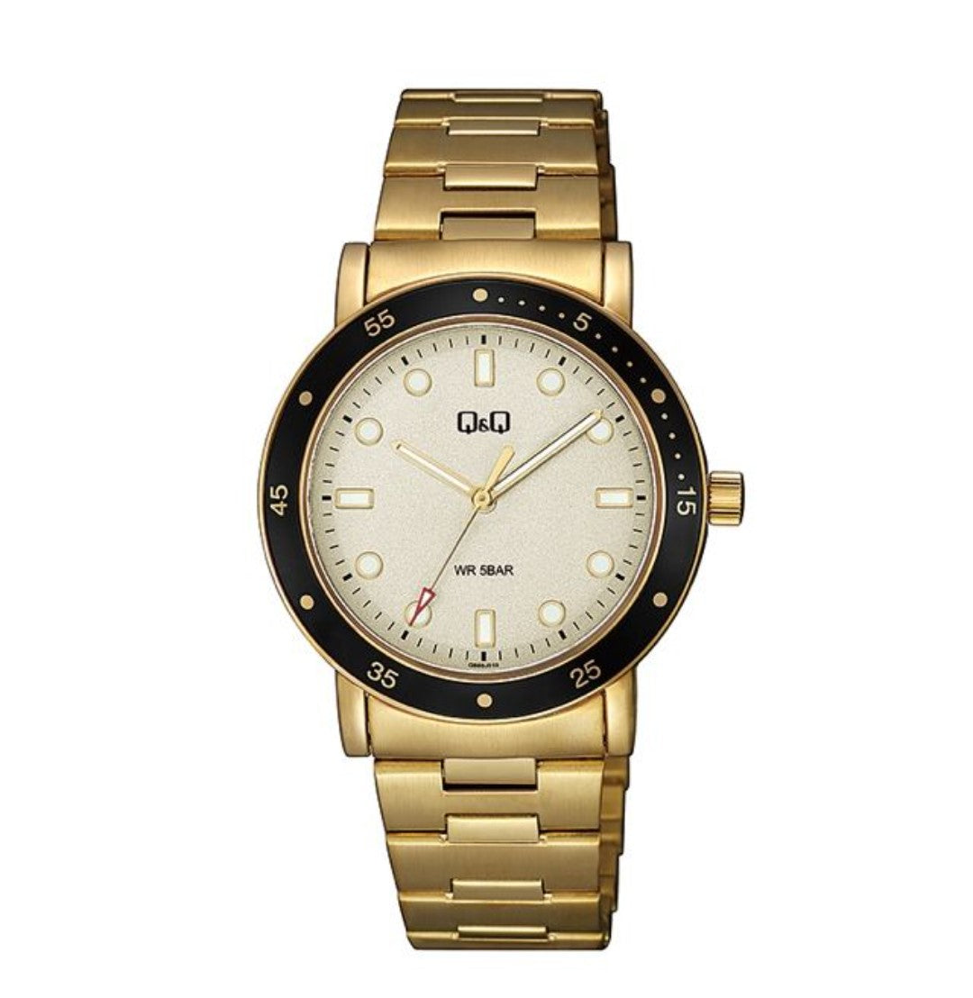 Reloj Q&Q original QB85J metálico para mujer