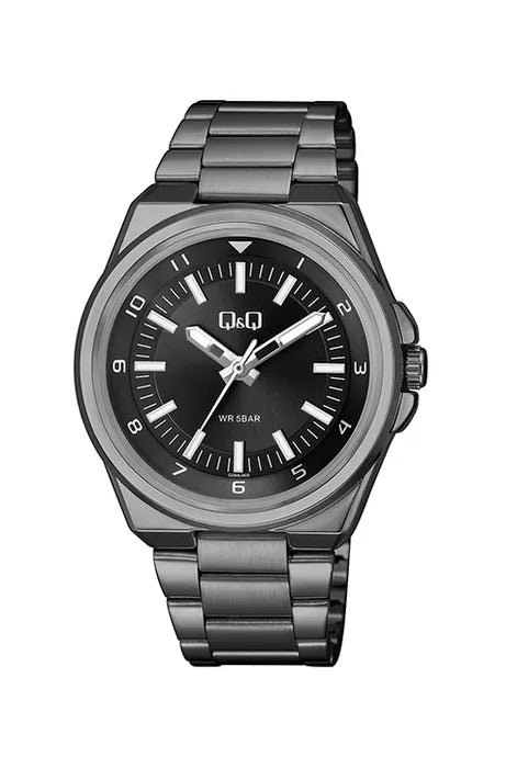 Reloj Q&Q QZ68 para hombre con pulso en acero inoxidable