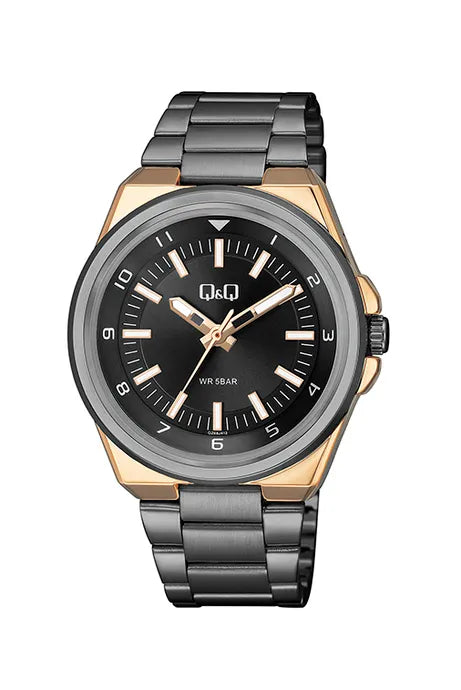 Reloj Q&Q QZ68 para hombre con pulso en acero inoxidable