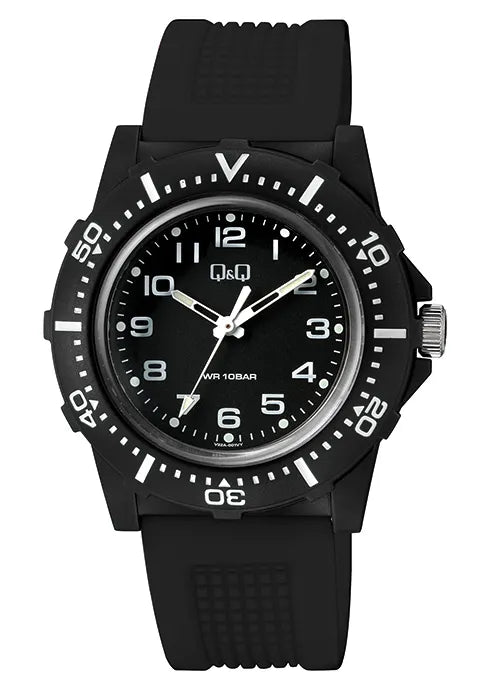 Reloj Análogo Deportivo Q&Q V32A para Hombre con pulso de resina