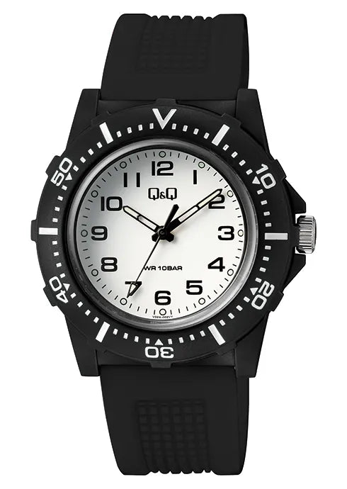 Reloj Análogo Deportivo Q&Q V32A para Hombre con pulso de resina