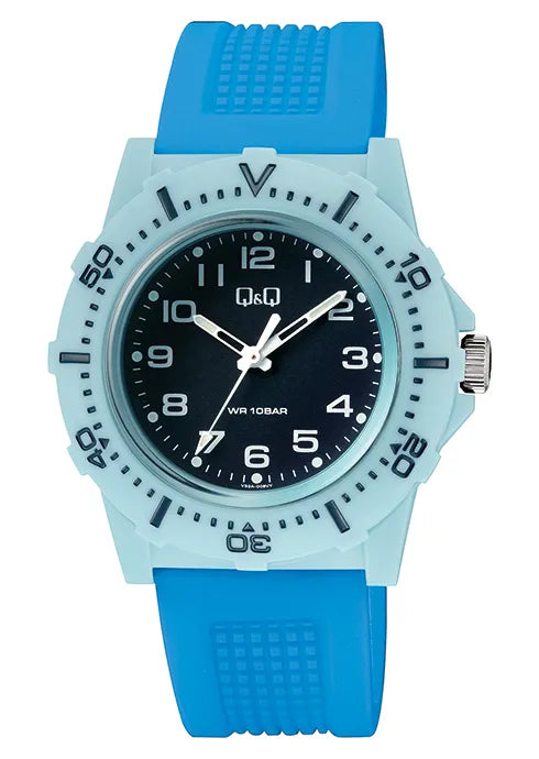 Reloj Análogo Deportivo Q&Q V32A para Hombre con pulso de resina