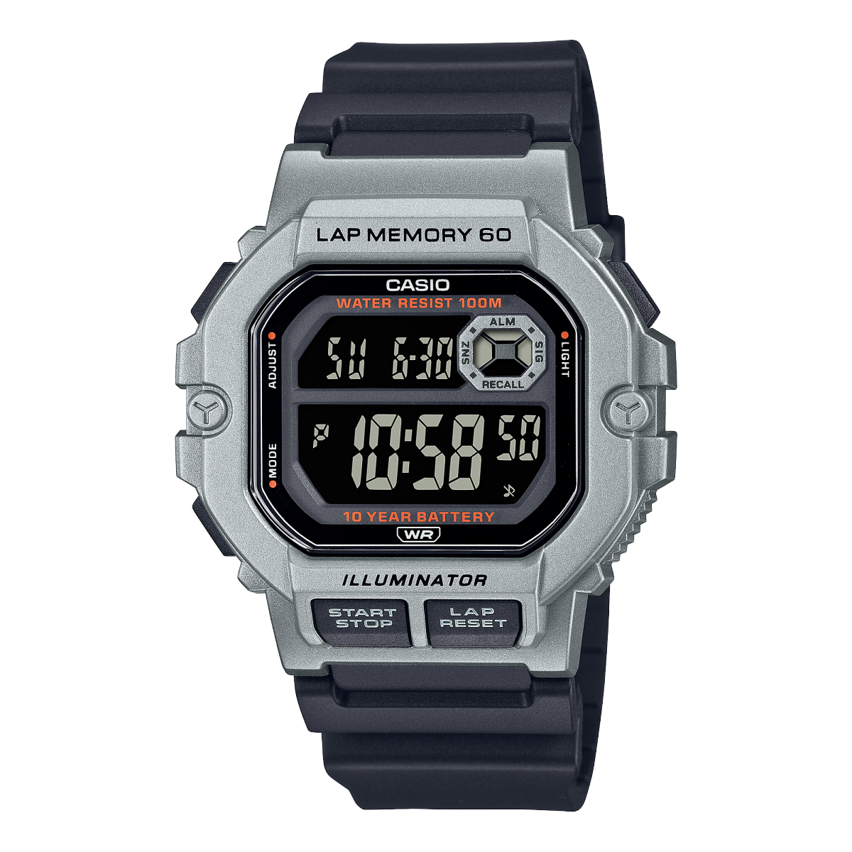 Reloj CASIO DIGITAL Deportivo WS-1400H de hombre con pulso en resina