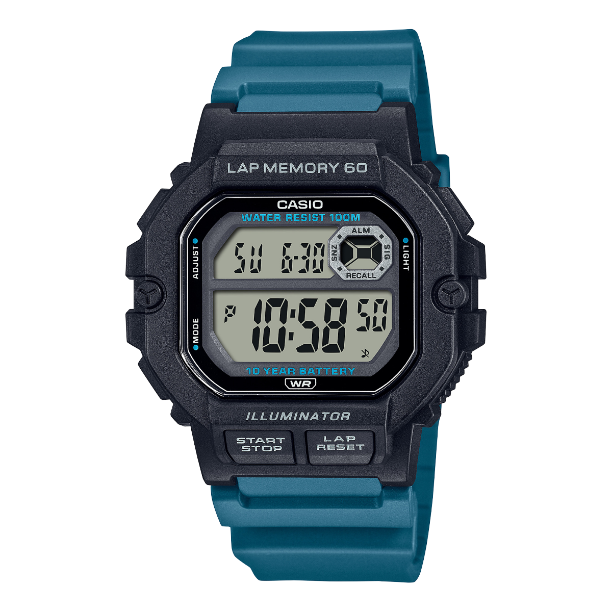 Reloj CASIO DIGITAL Deportivo WS-1400H de hombre con pulso en resina