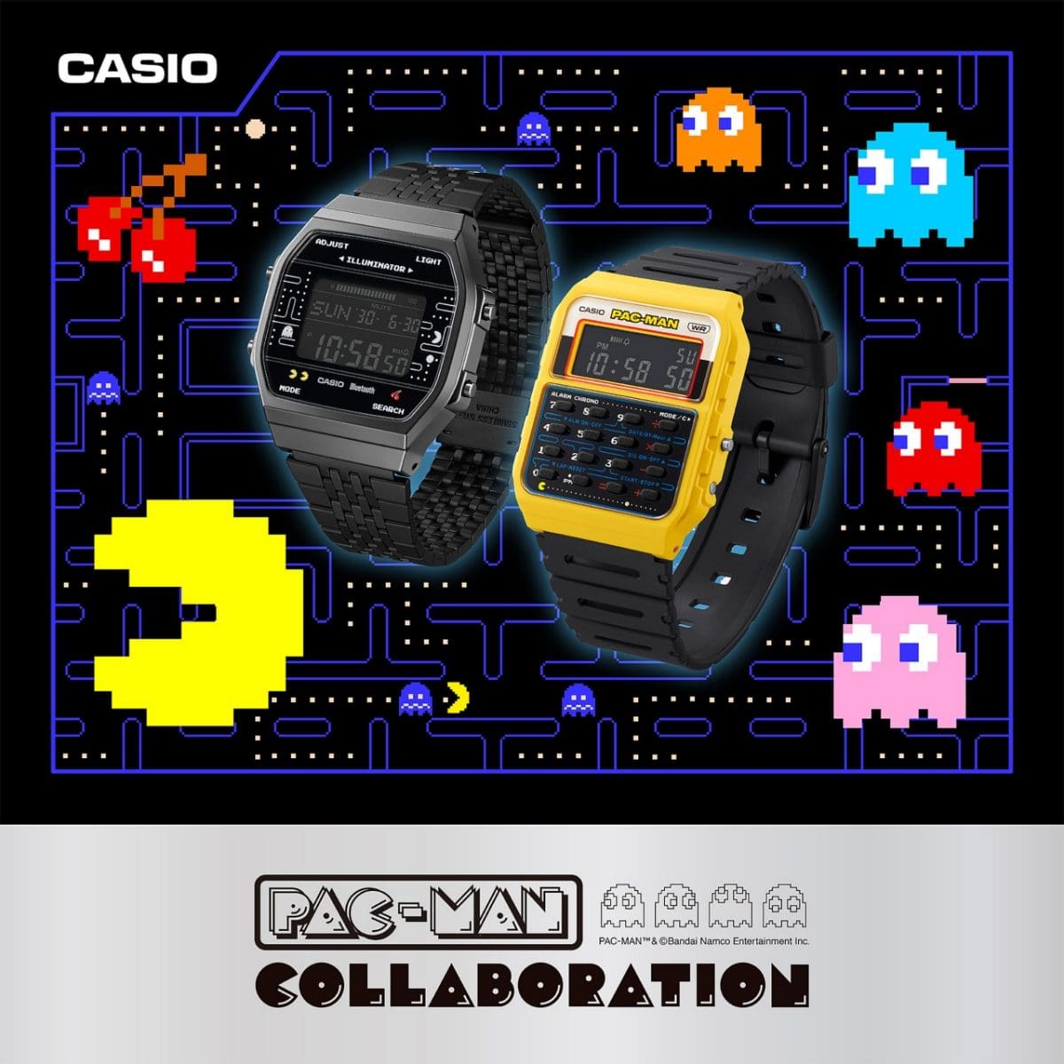 Reloj CASIO CA-53WPC-1B EDICIÓN ESPECIAL PAC-MAN UNISEX