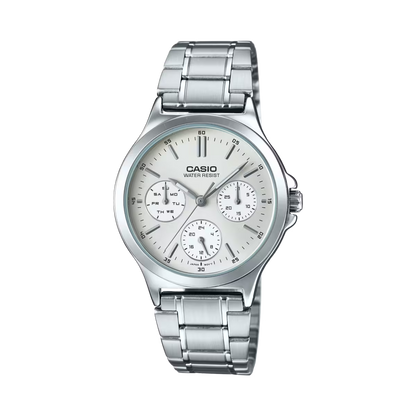 Reloj CASIO SENCILLO LTP-V300 para mujer con pulso en acero inoxidable