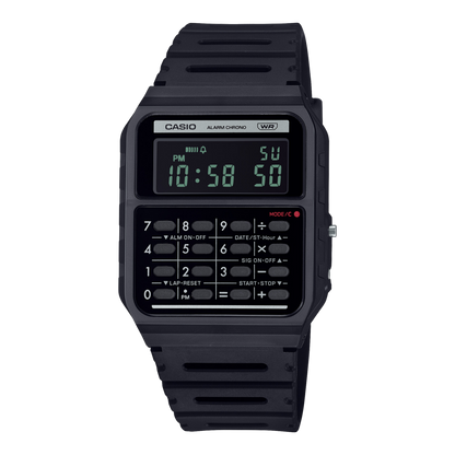 Reloj CASIO DIGITAL CA-53W Calculadora sencillo unisex con pulso en resina