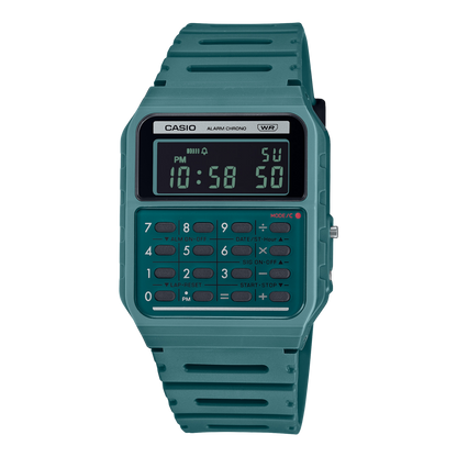 Reloj CASIO DIGITAL CA-53W Calculadora sencillo unisex con pulso en resina