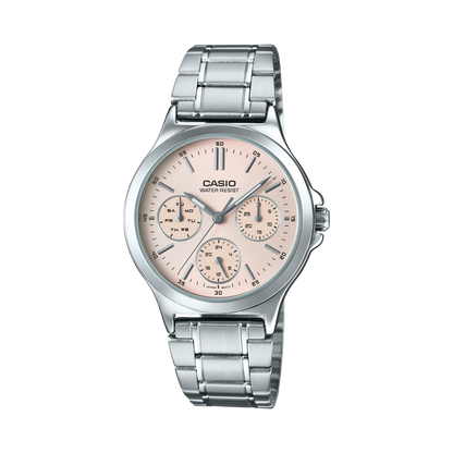 Reloj CASIO SENCILLO LTP-V300 para mujer con pulso en acero inoxidable