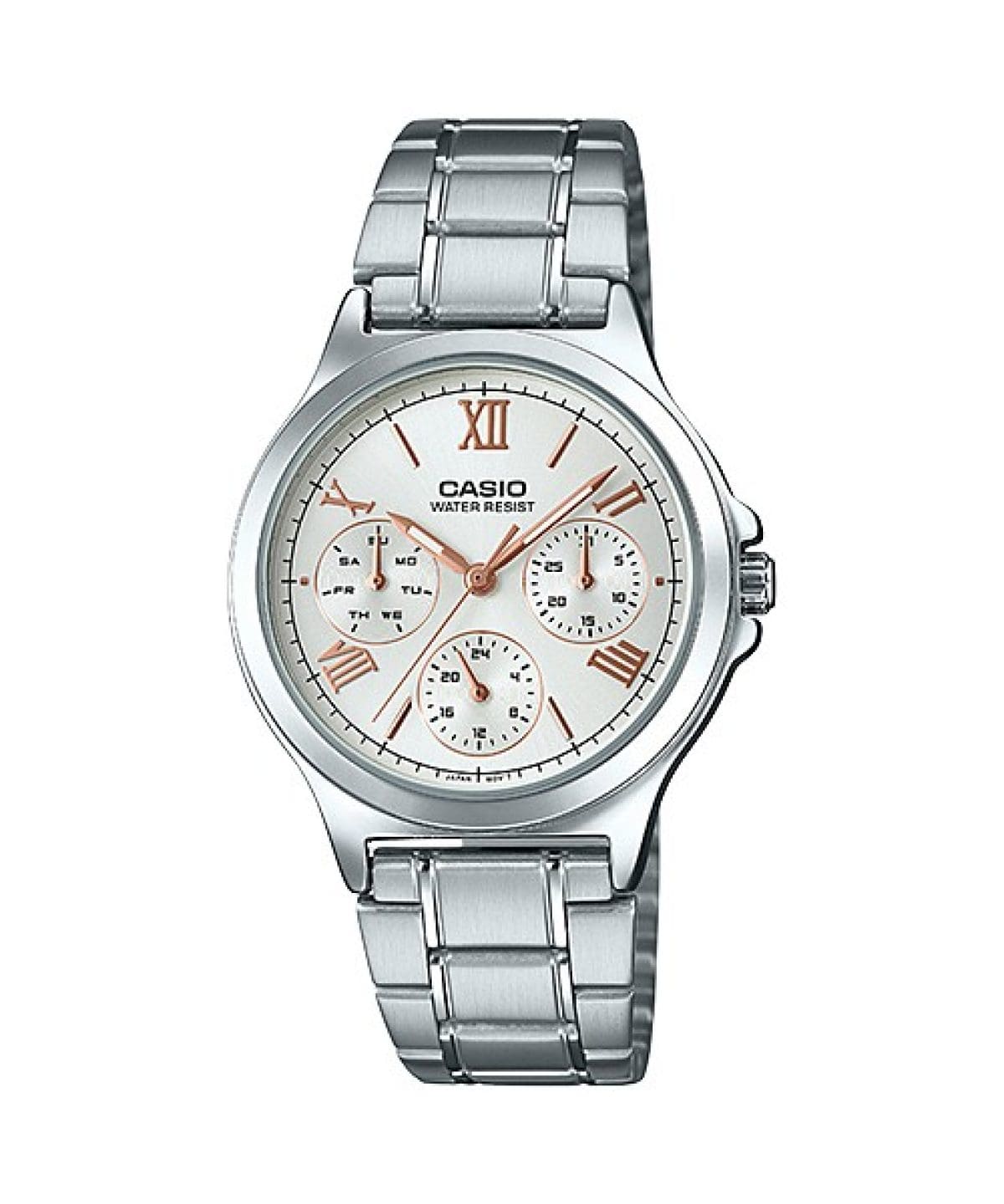 Reloj CASIO SENCILLO LTP-V300 para mujer con pulso en acero inoxidable