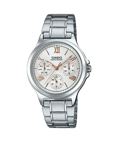 Reloj CASIO SENCILLO LTP-V300 para mujer con pulso en acero inoxidable